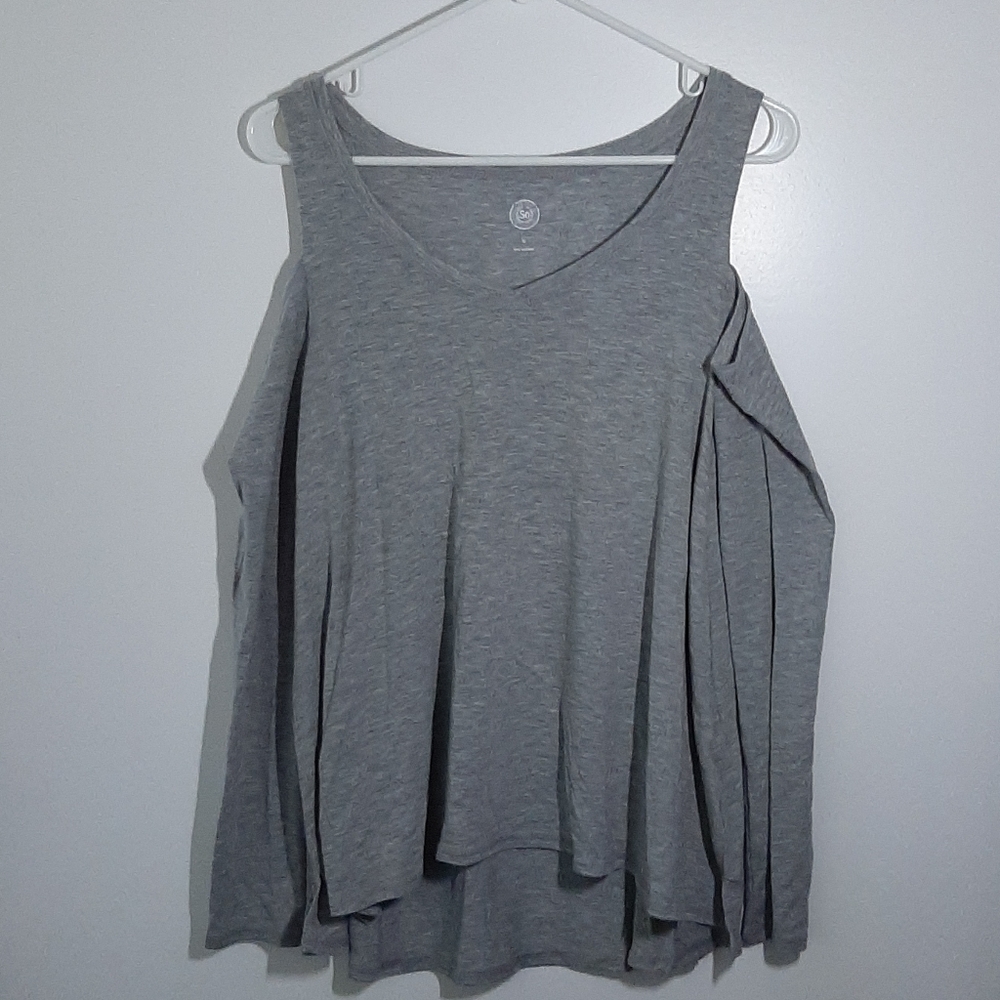 Simple Off the Shoulder Long Sleeve Blouse